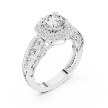  White Gold Twilight Harmony Luxury Ring Right View