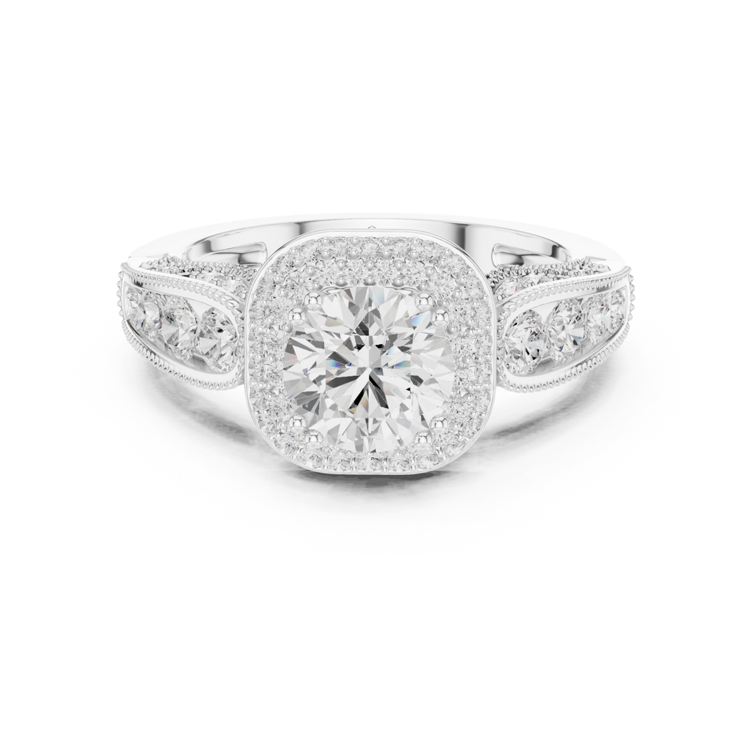  White Gold Twilight Harmony Luxury Ring Right View