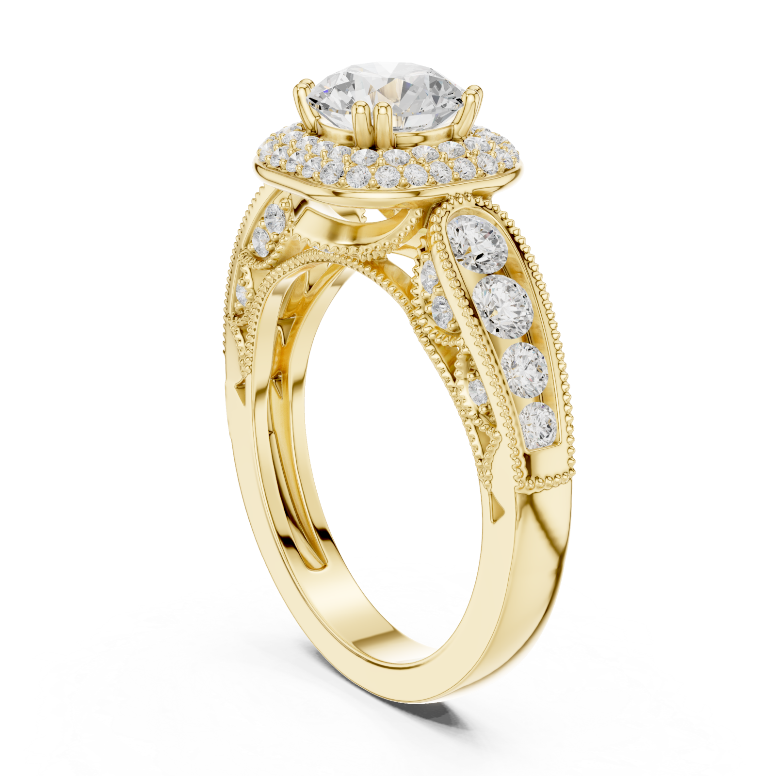 Gold Twilight Harmony Luxury Ring Left View