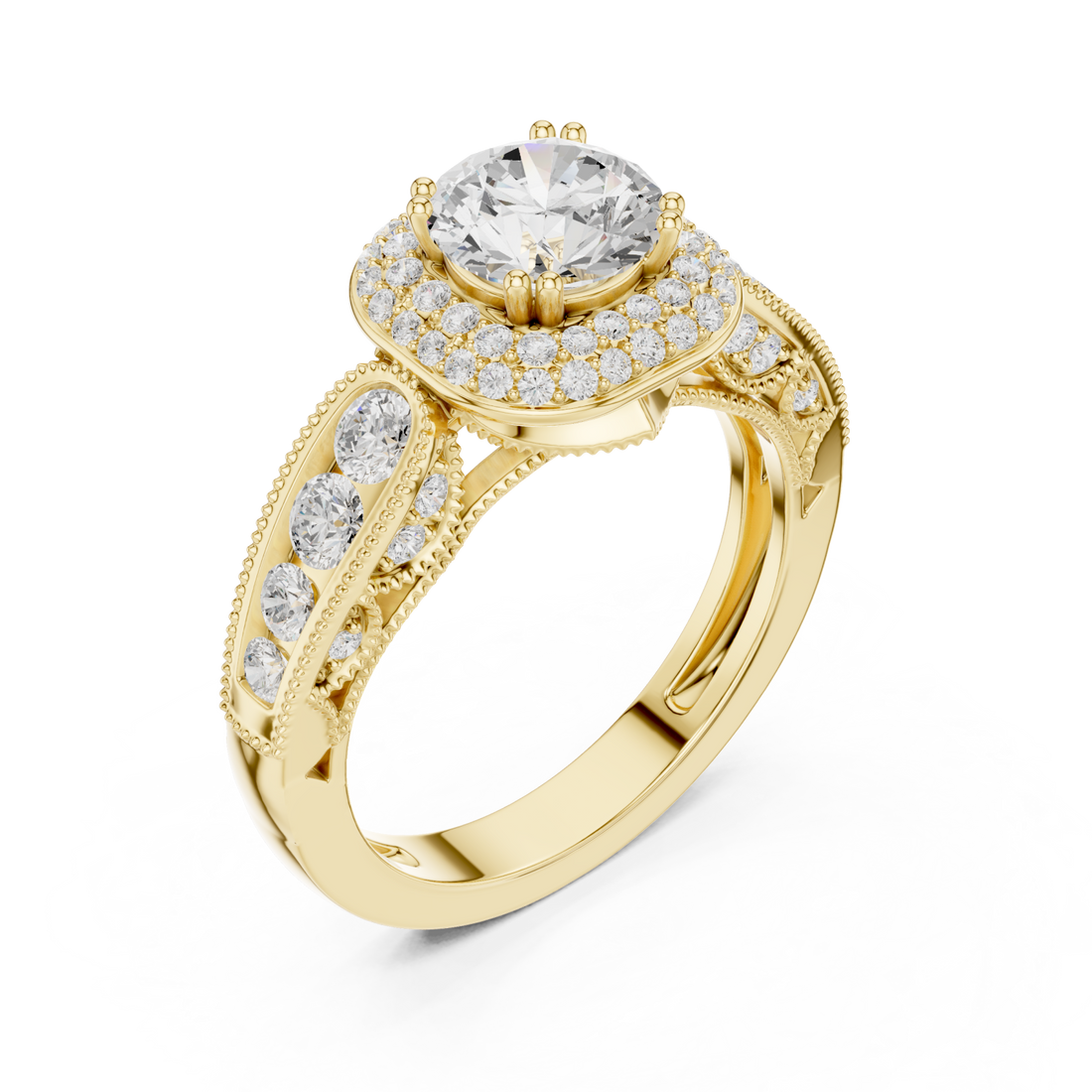 Gold Twilight Harmony Luxury Ring Right View