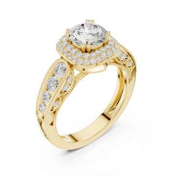 Gold Twilight Harmony Luxury Ring Right View