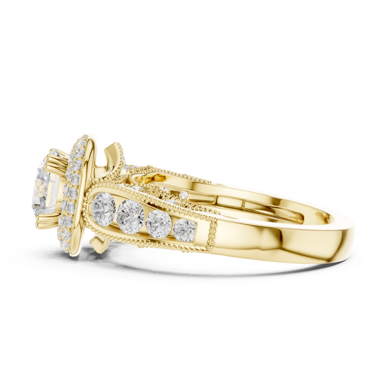  Gold Twilight Harmony Luxury Ring Side View