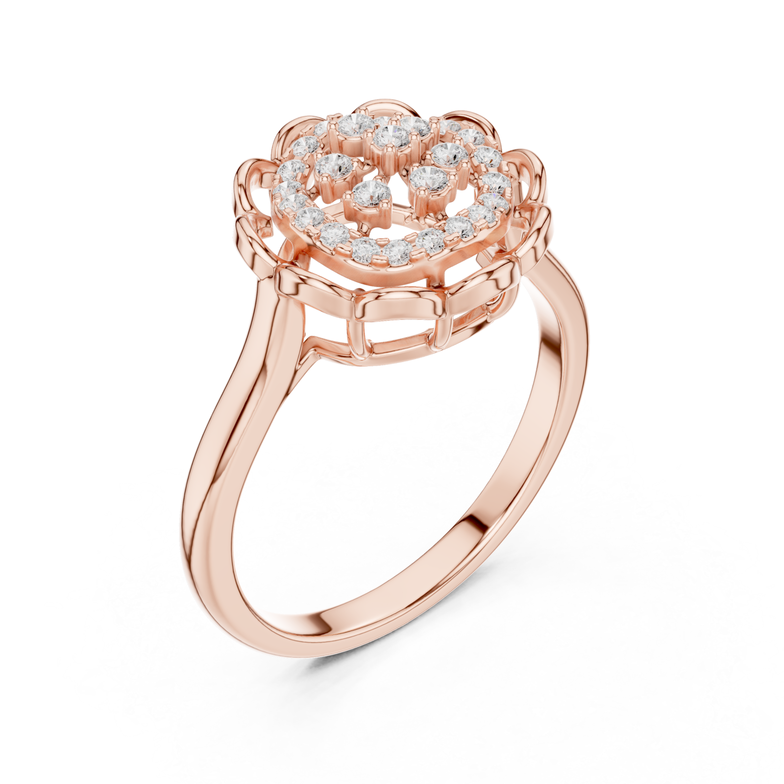  Rose Gold Celestial Garden Ring Right View