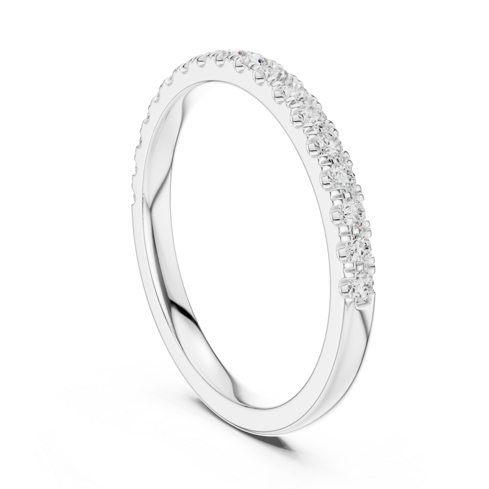  White Gold Twilight Whisper Band Left View
