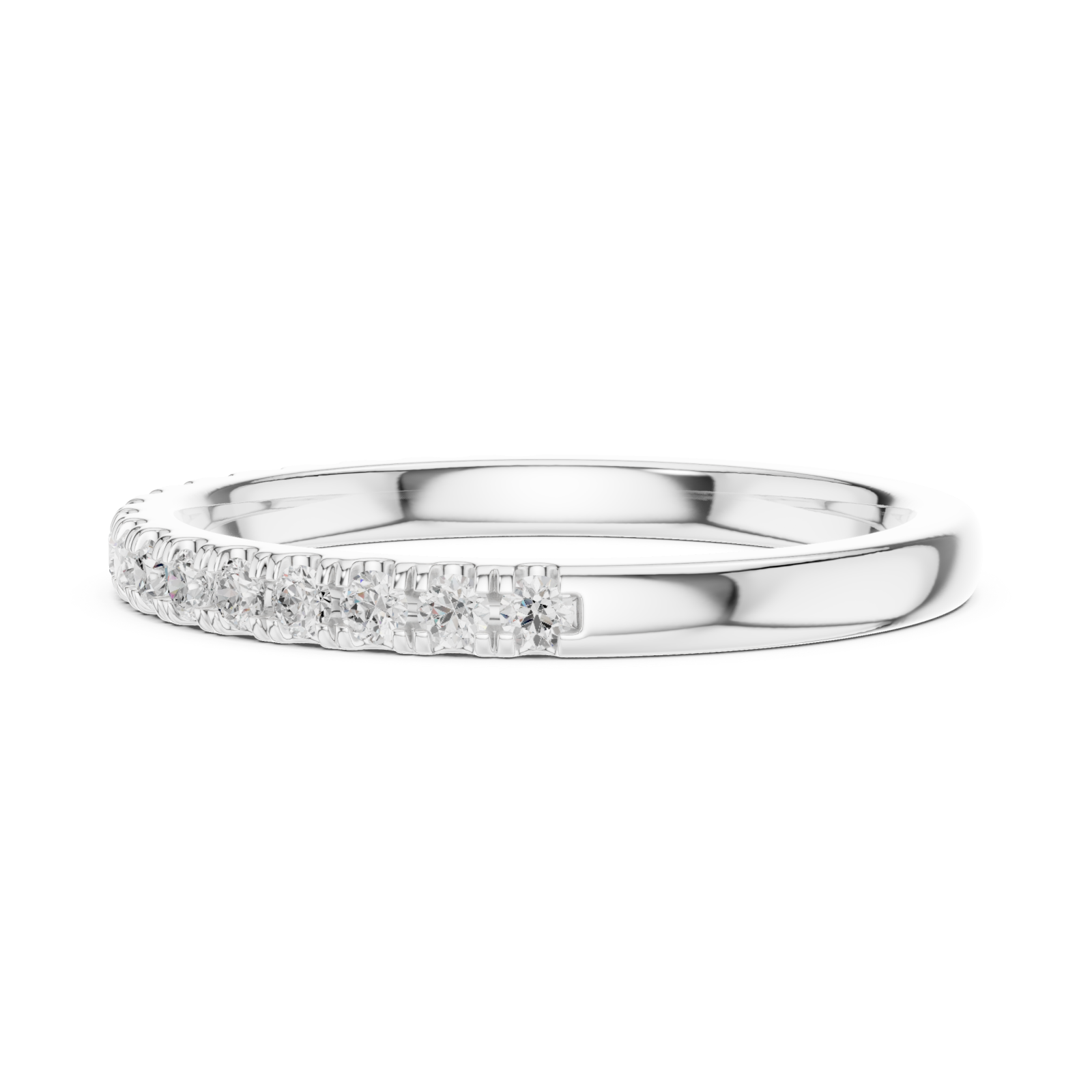  White Gold Twilight Whisper Band Side View
