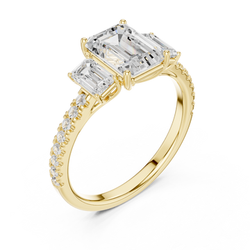 Gold Radiant Harmony Statement Ring Right View