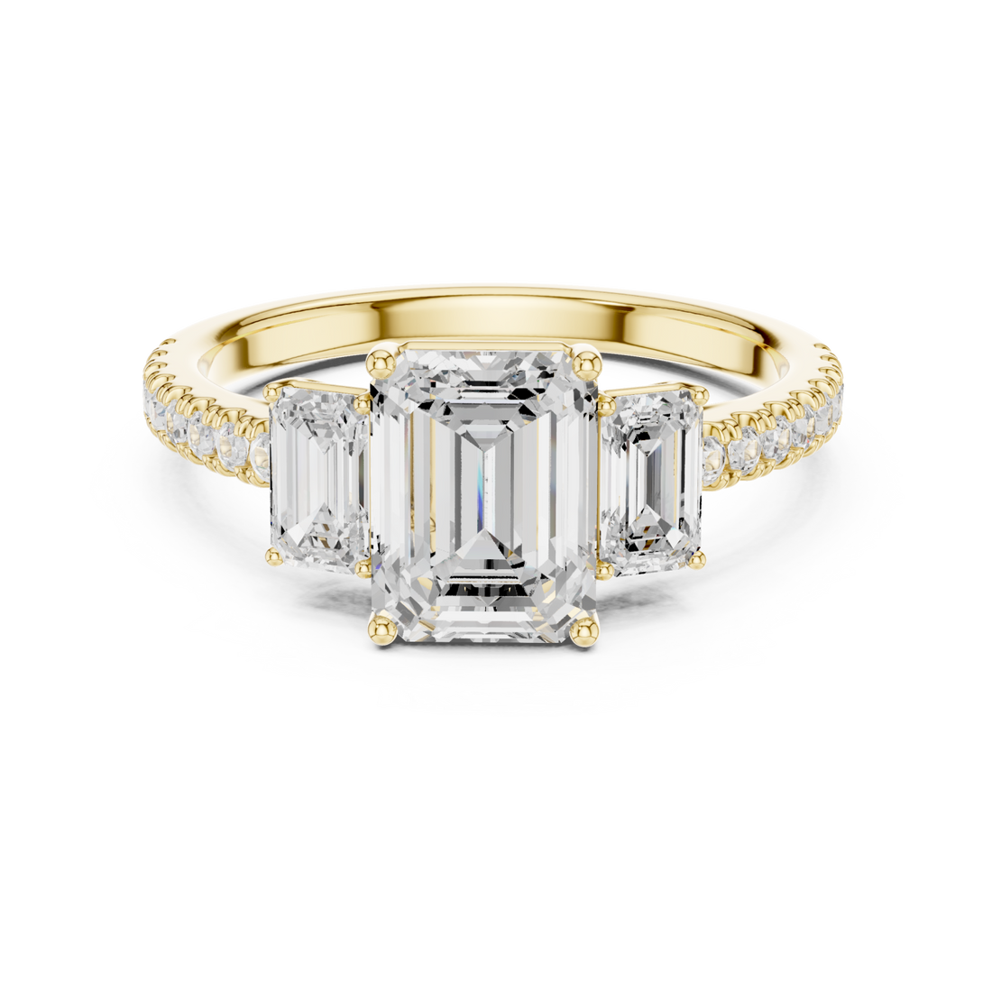 Gold Radiant Harmony Statement Ring Right View