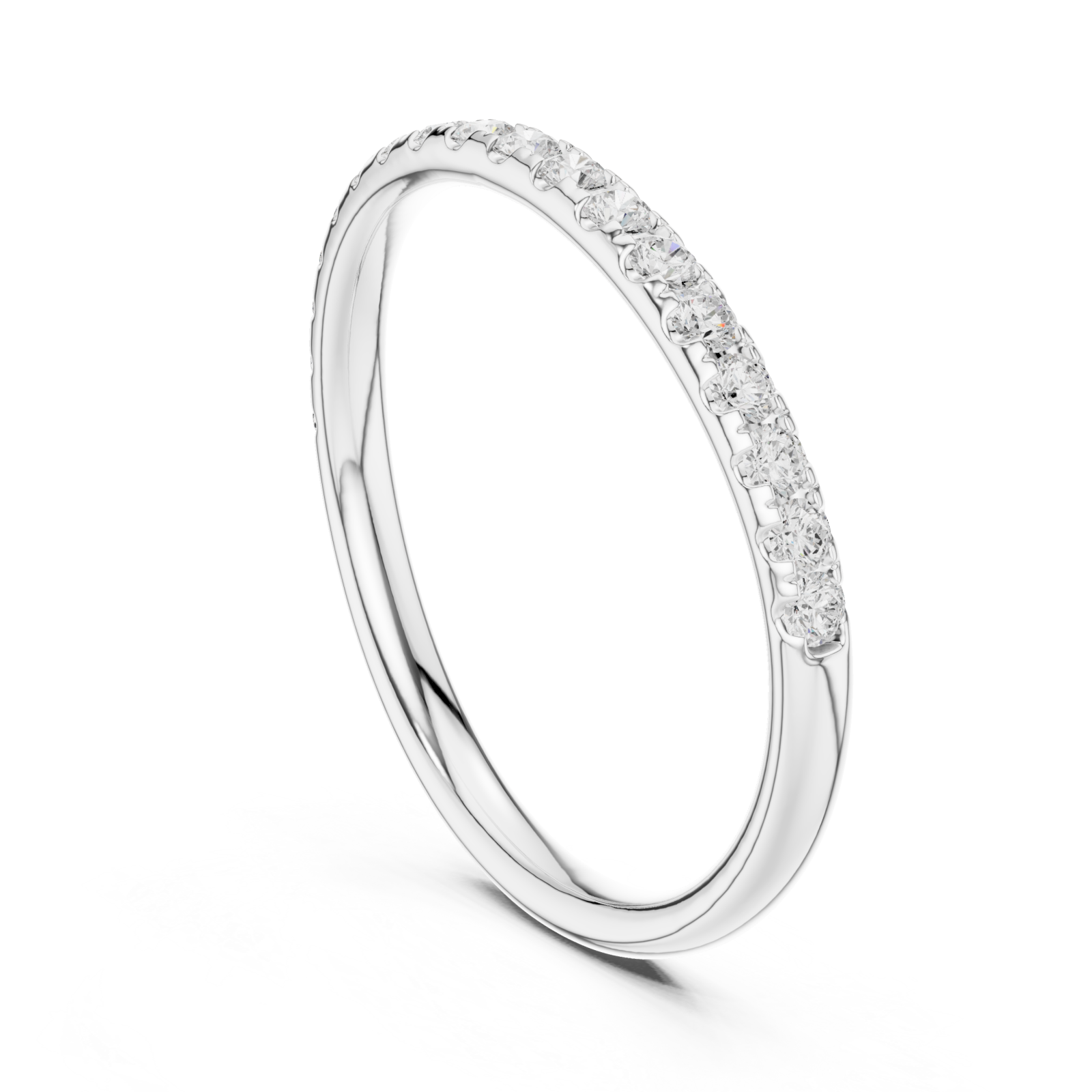  White Gold Eternal Embrace Band Ring Left View