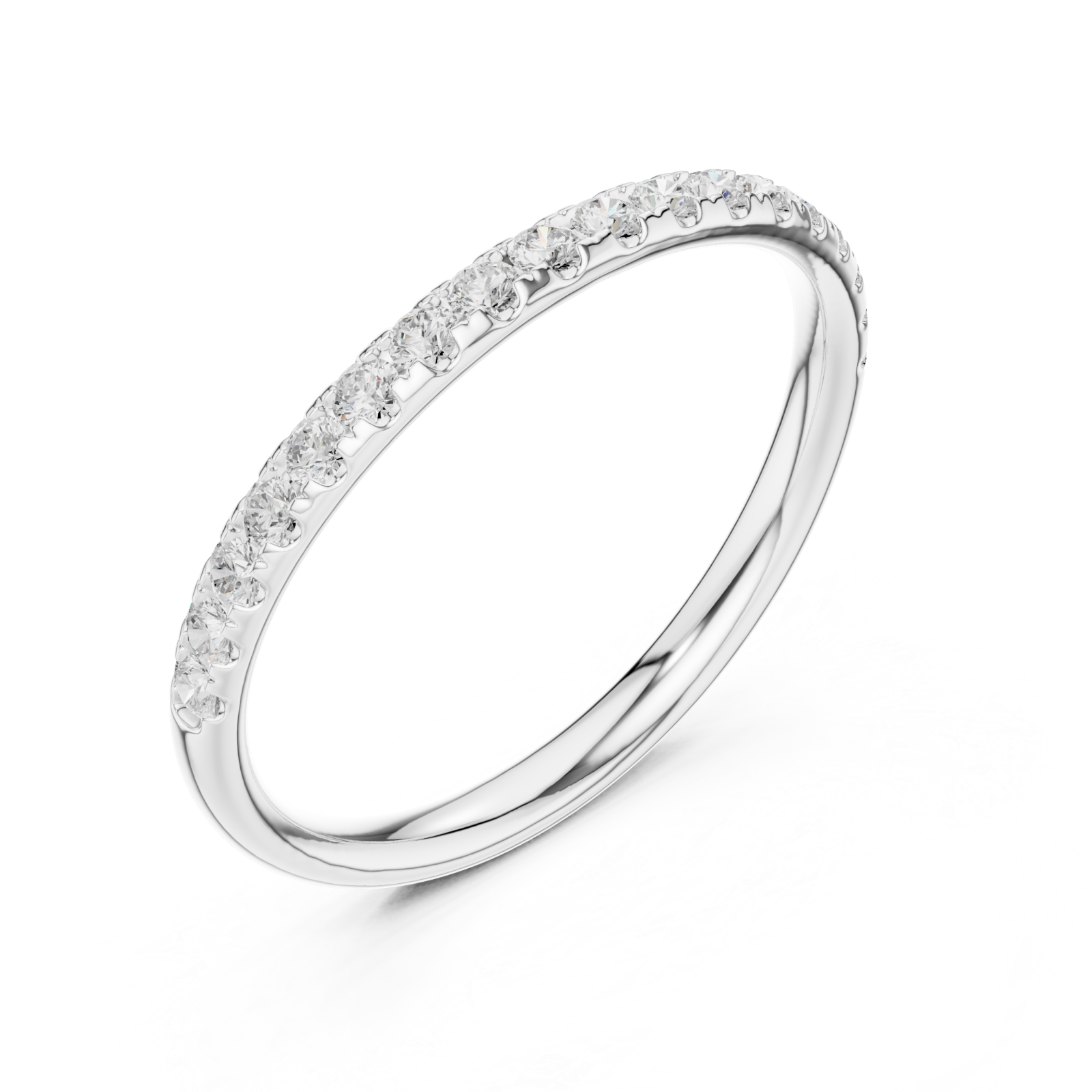  White Gold Eternal Embrace Band Ring Right View