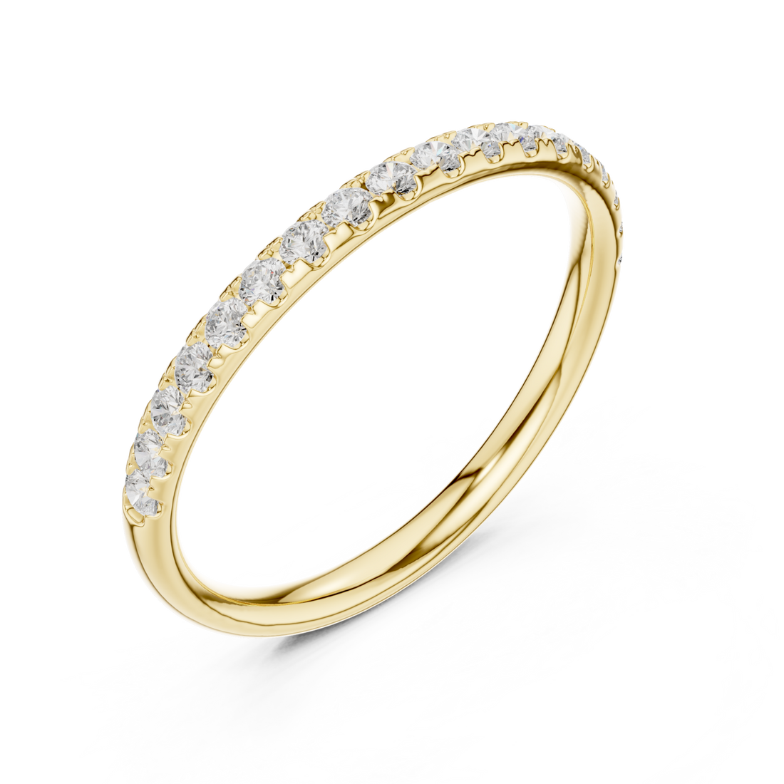 Gold Eternal Embrace Band Ring Right View