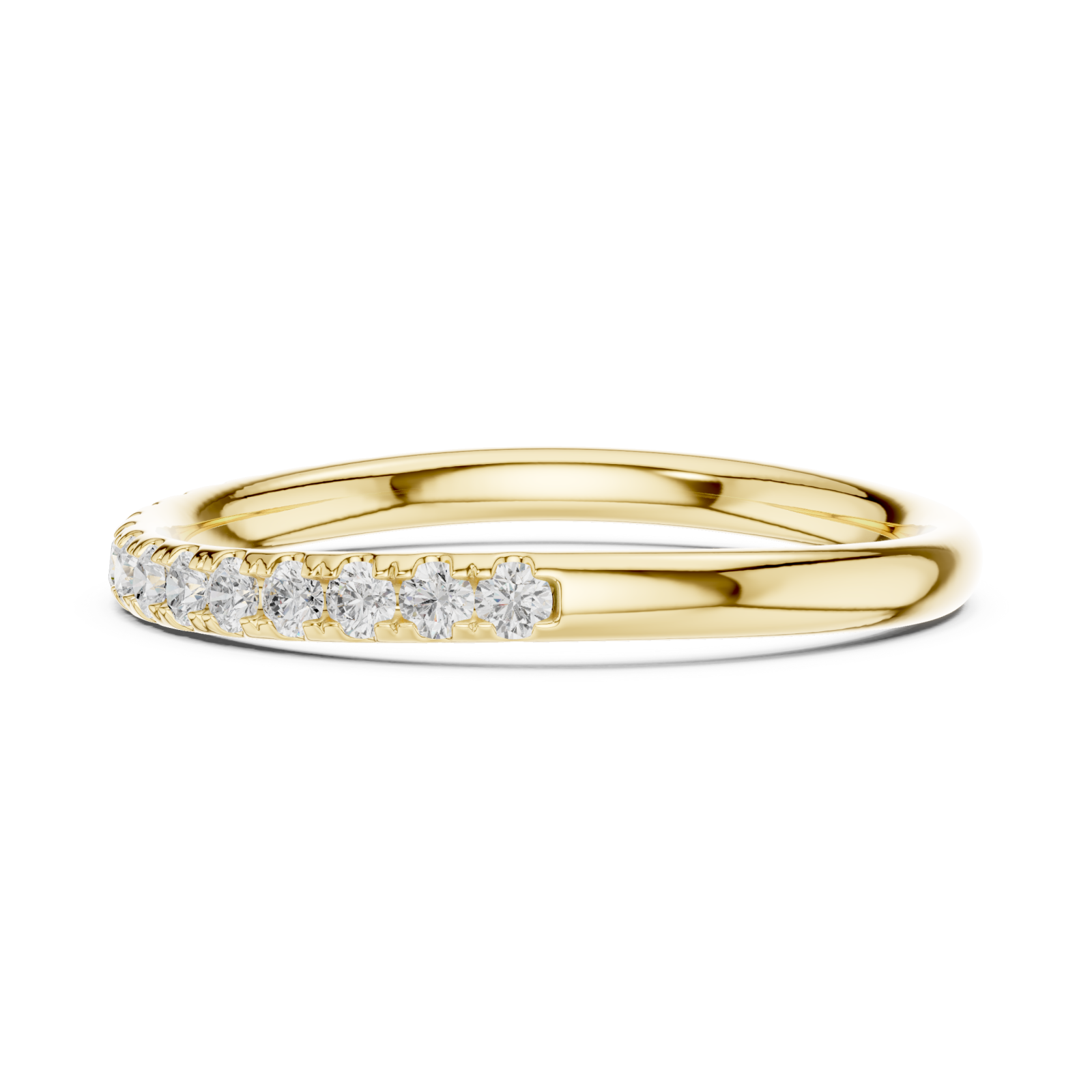  Gold Eternal Embrace Band Ring Side View