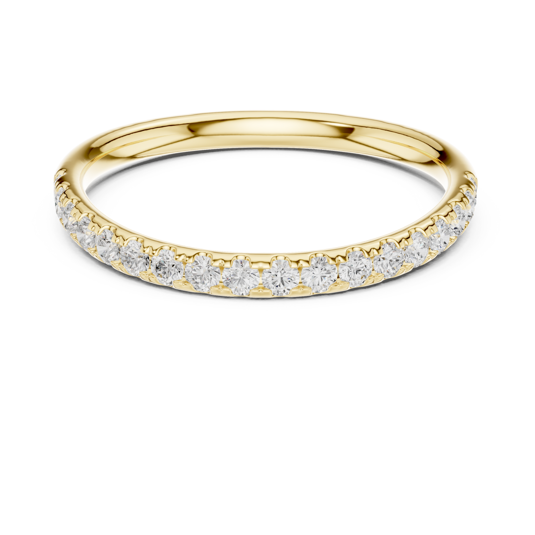 Gold Eternal Embrace Band Ring Right View
