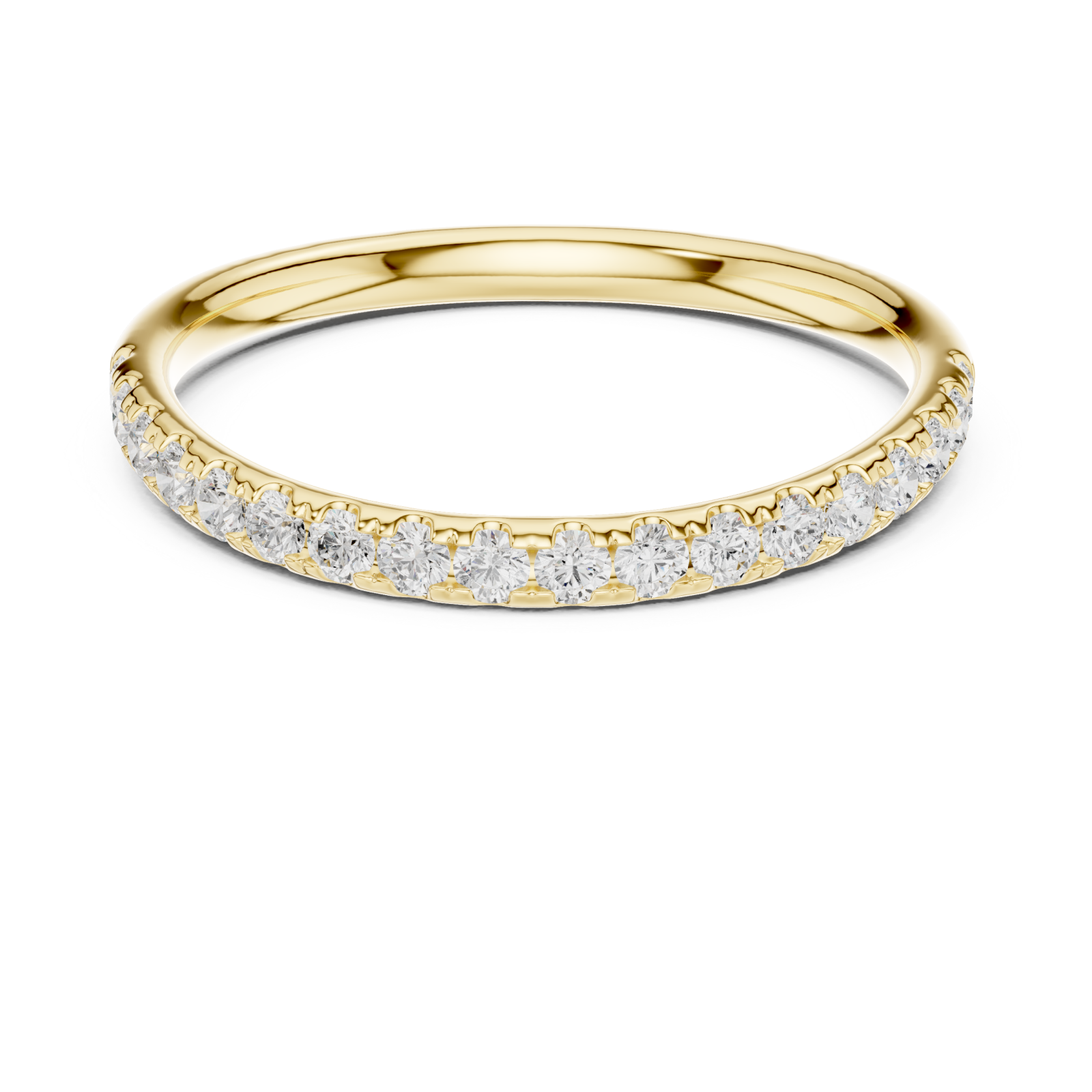  Gold Eternal Embrace Band Ring Front View