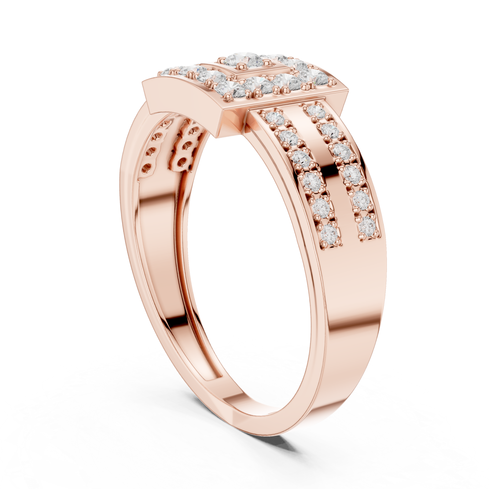  Rose Gold Grand Radiance Emblematic Splendour Band Left View