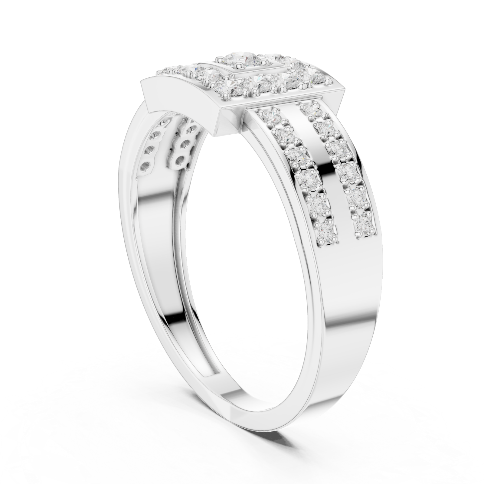  White Gold Grand Radiance Emblematic Splendour Band Left View