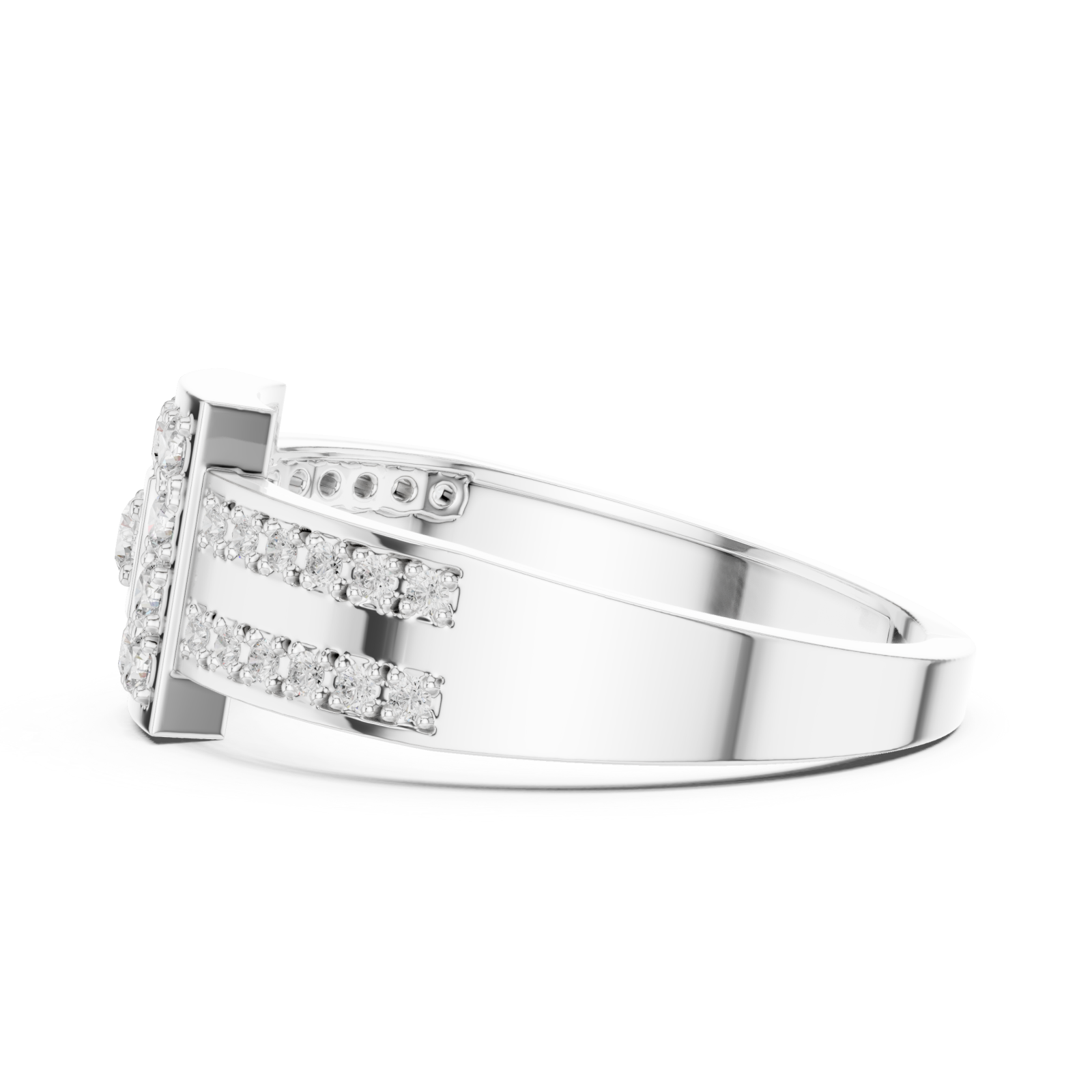  White Gold Grand Radiance Emblematic Splendour Band Side View