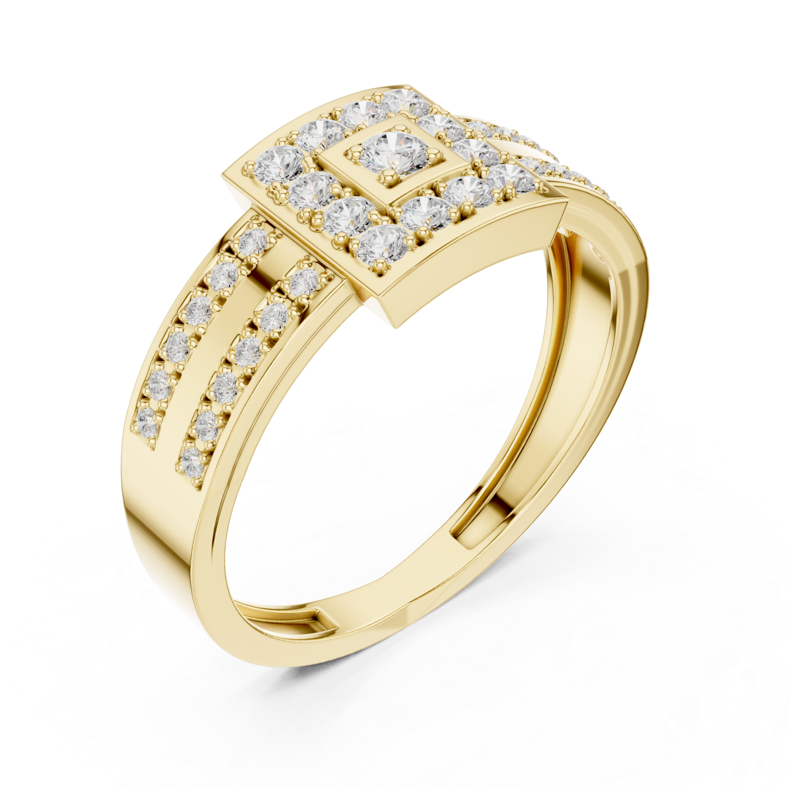 Gold Grand Radiance Emblematic Splendour Band Right View