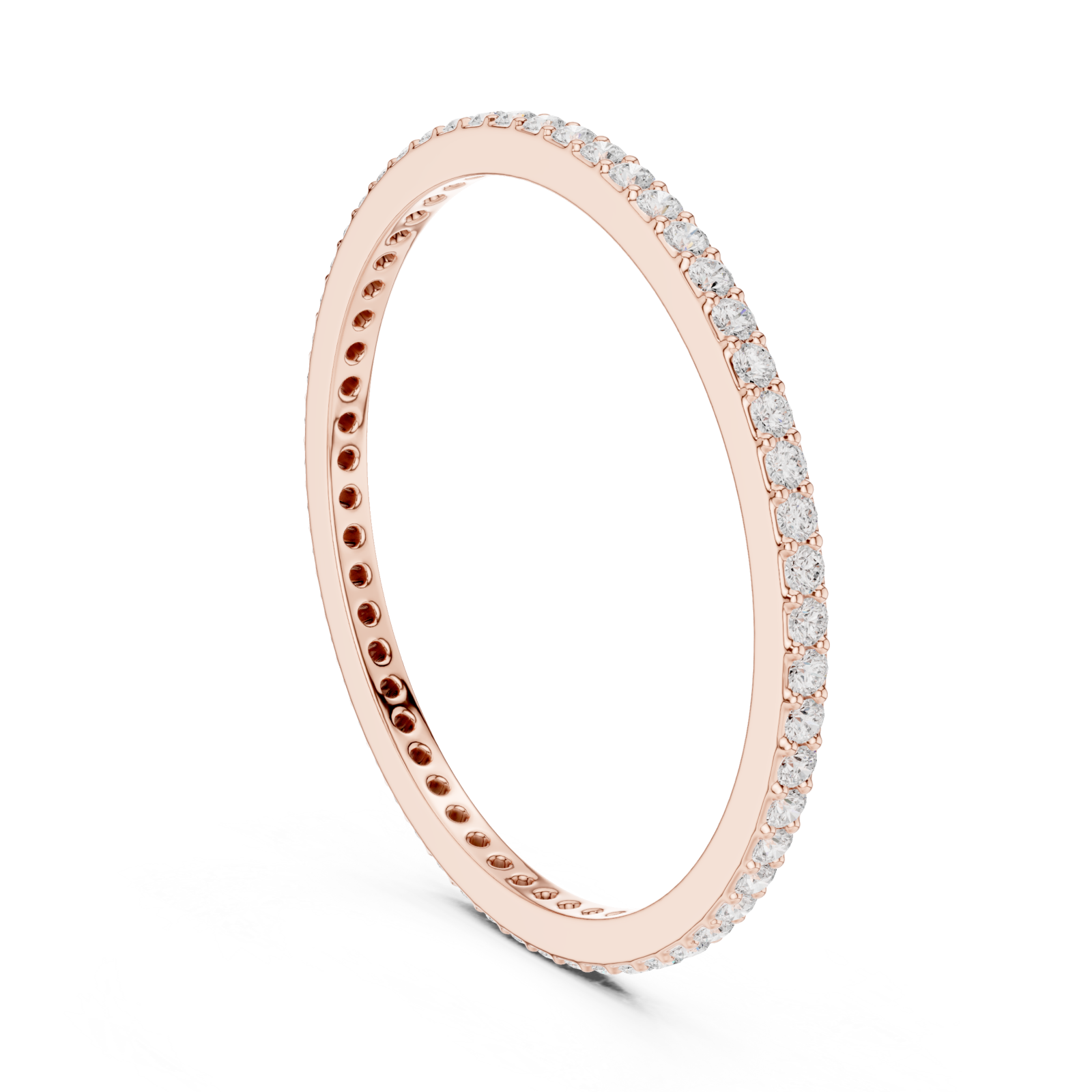  Rose Gold Timeless Whisper Slim Band Left View