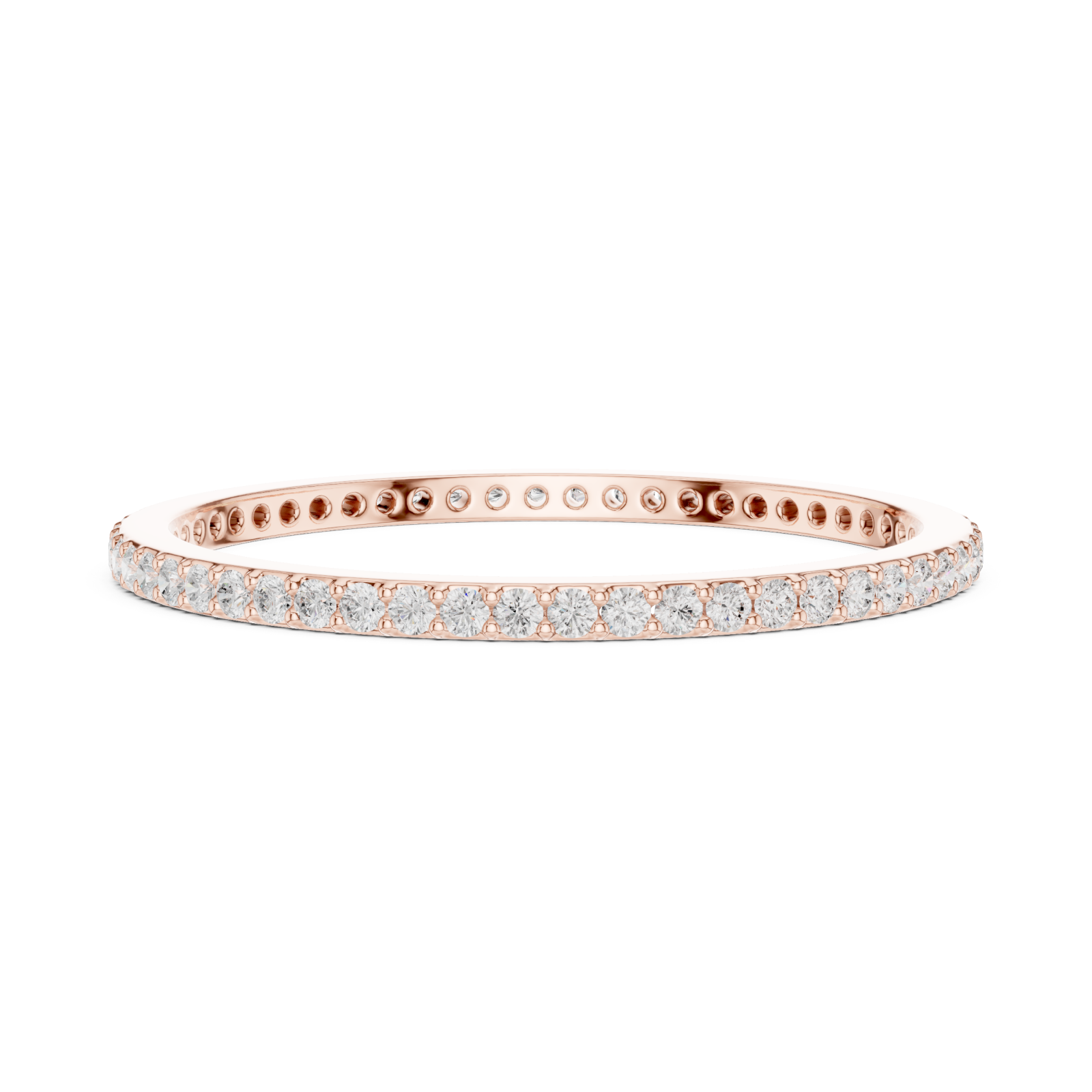  Rose Gold Timeless Whisper Slim Band Side View