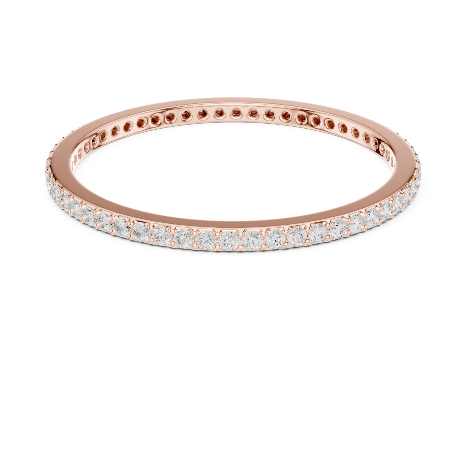  Rose Gold Timeless Whisper Slim Band Front View