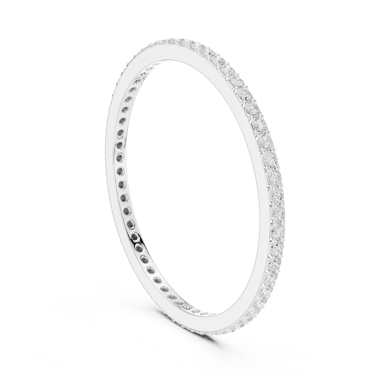  White Gold Timeless Whisper Slim Band Left View