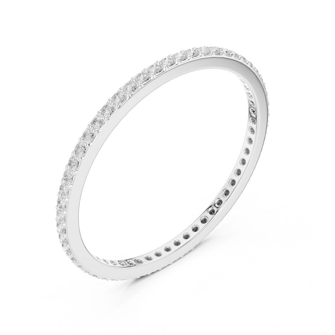  White Gold Timeless Whisper Slim Band Right View