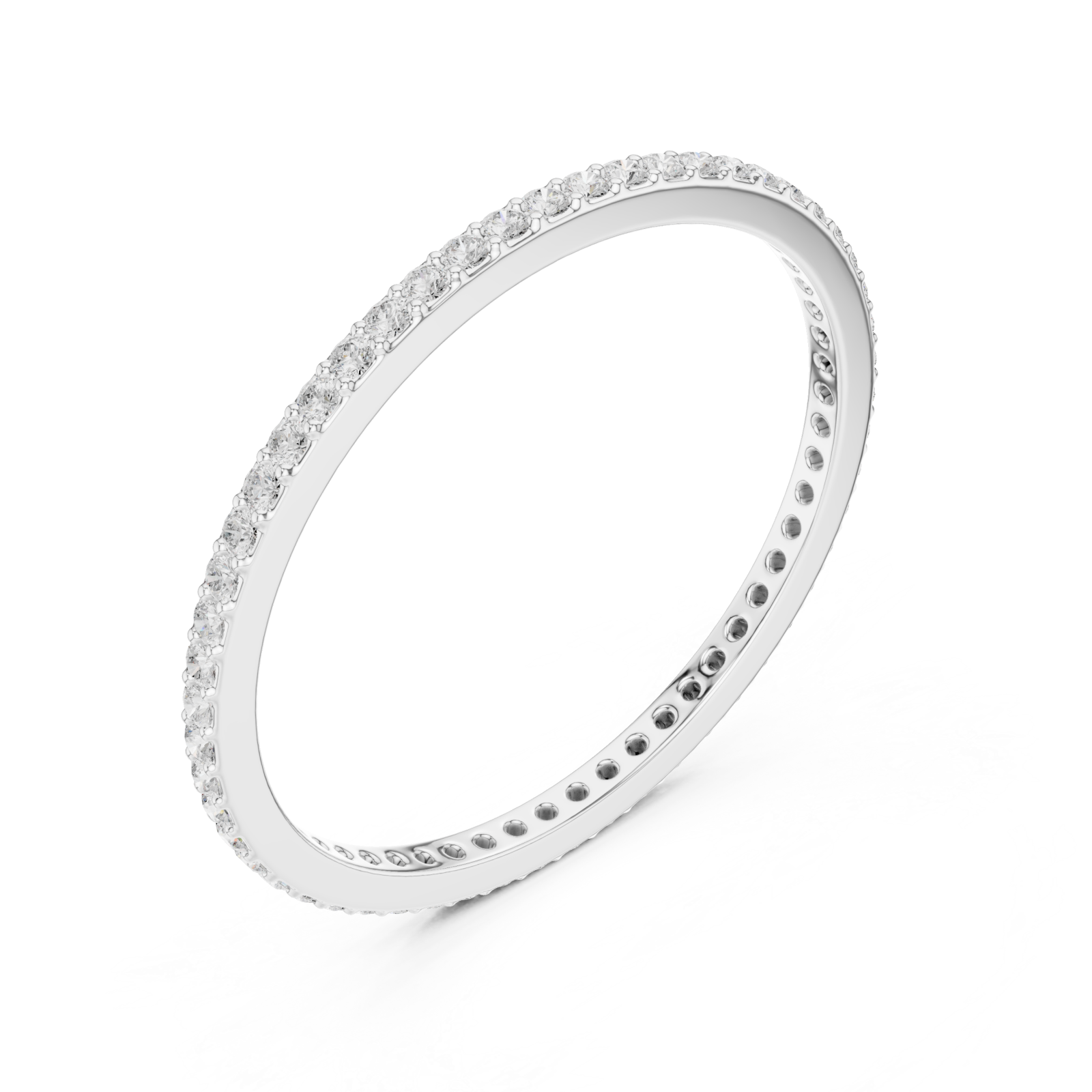  White Gold Timeless Whisper Slim Band Right View