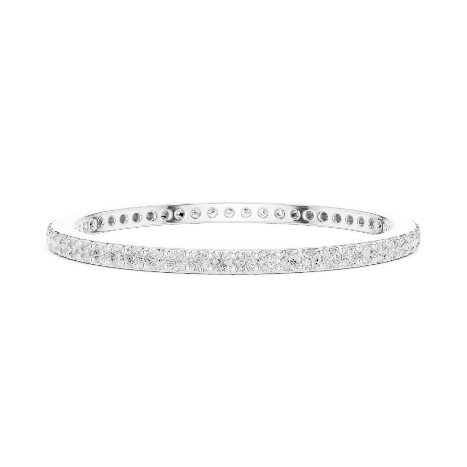  White Gold Timeless Whisper Slim Band Side View
