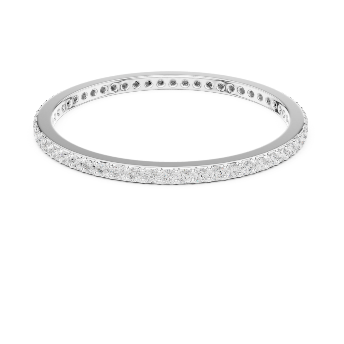  White Gold Timeless Whisper Slim Band Right View