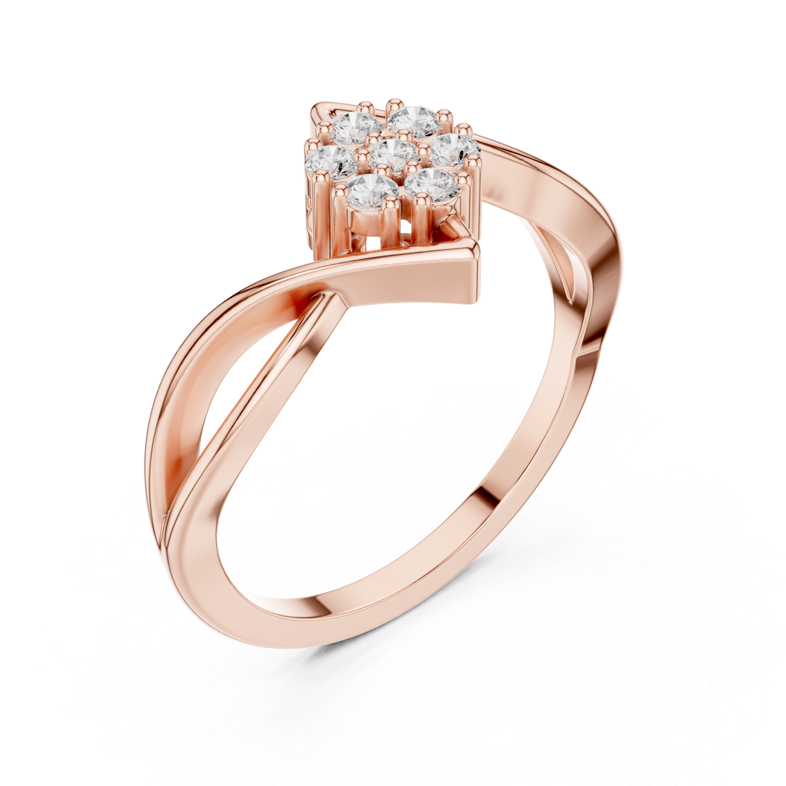  Rose Gold Celestial Embrace Ring Right View