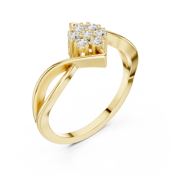 Gold Celestial Embrace Ring Right View