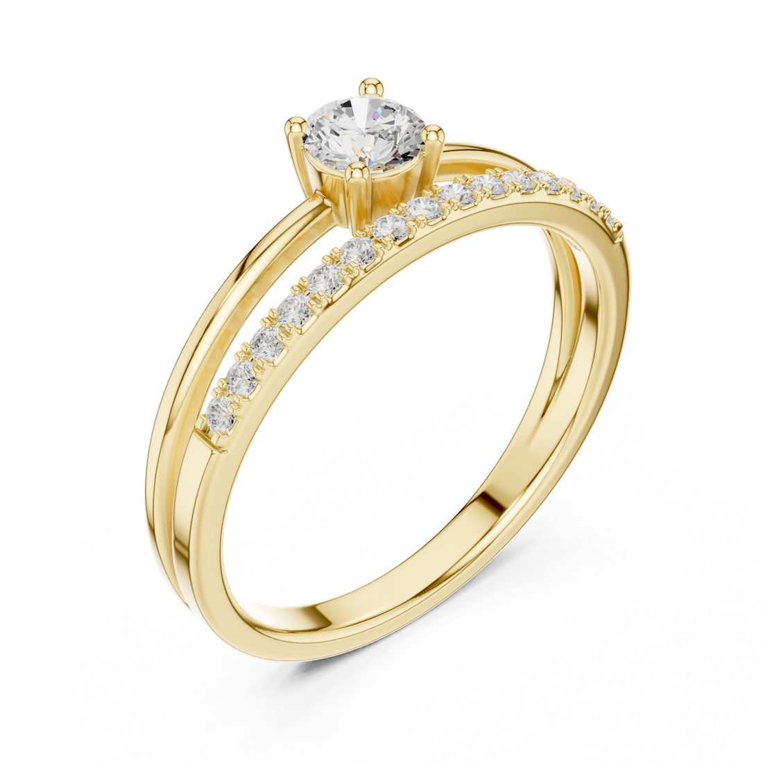 Gold Celestial Radiance Harmony Ring Right View