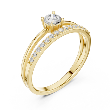 Gold Celestial Radiance Harmony Ring Right View