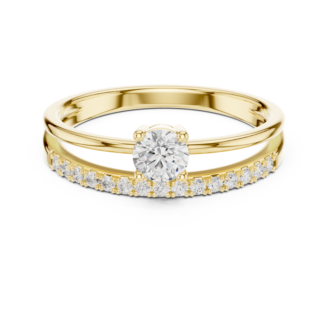 Gold Celestial Radiance Harmony Ring Right View