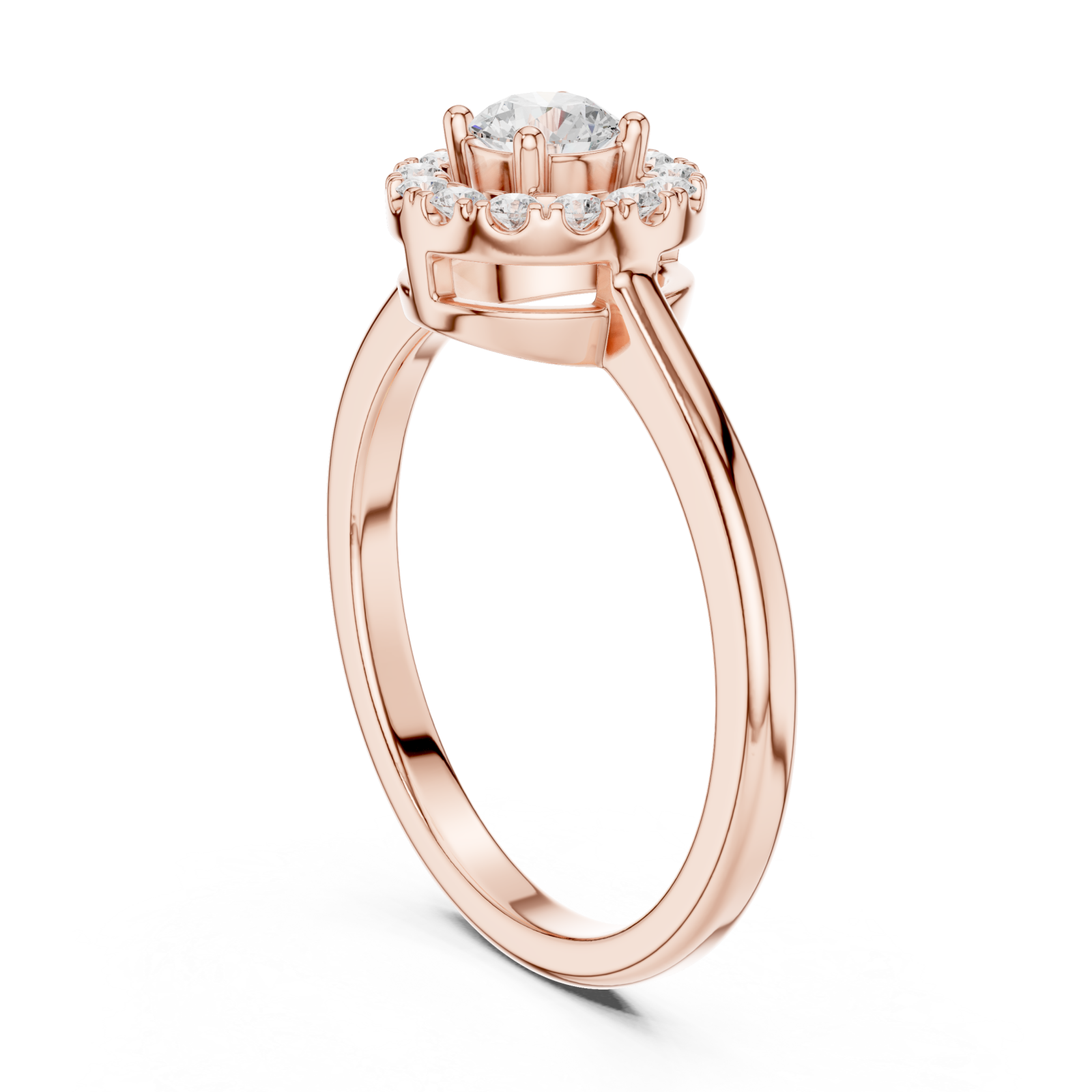  Rose Gold Eternal Blossom Embrace Left View