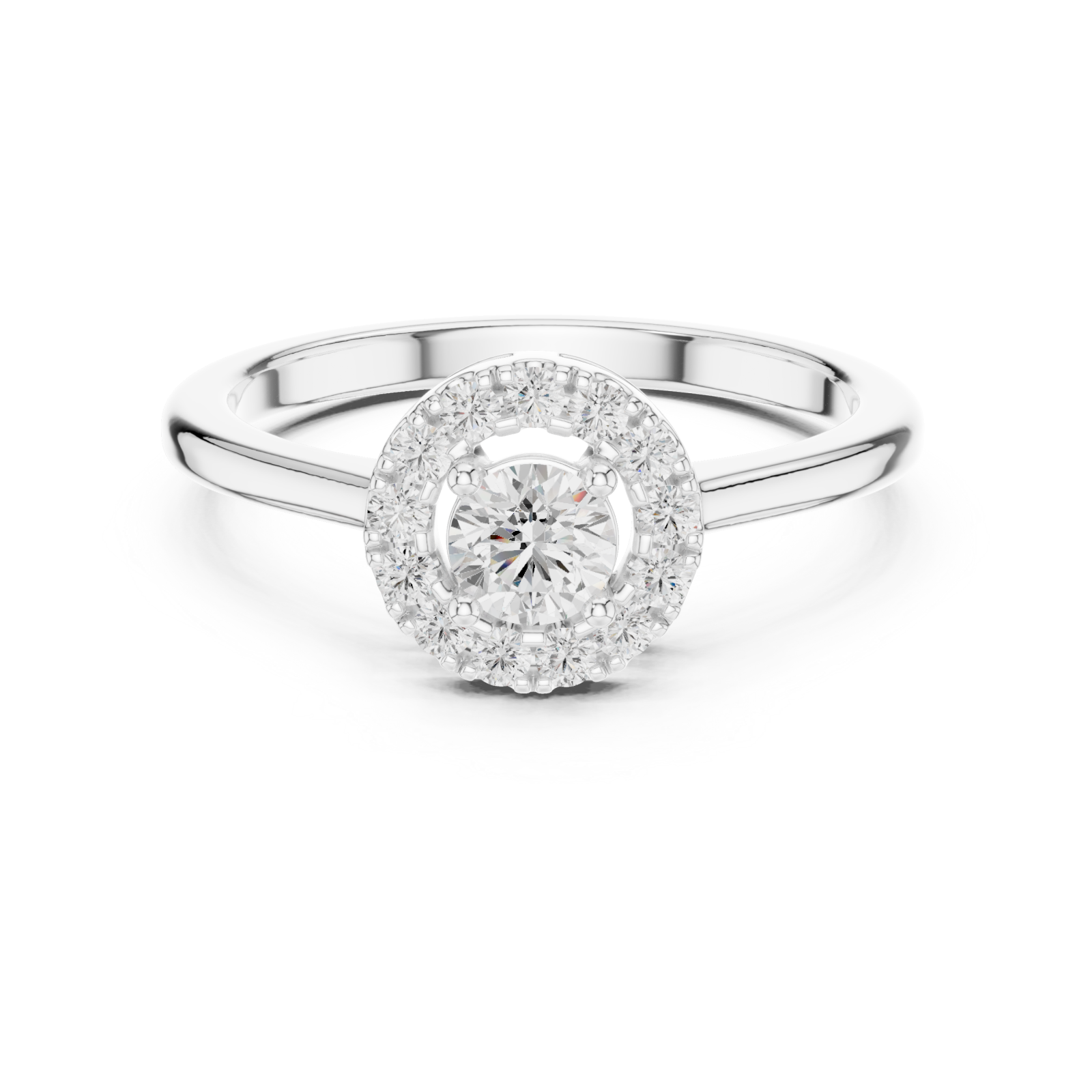  White Gold Eternal Blossom Embrace Front View