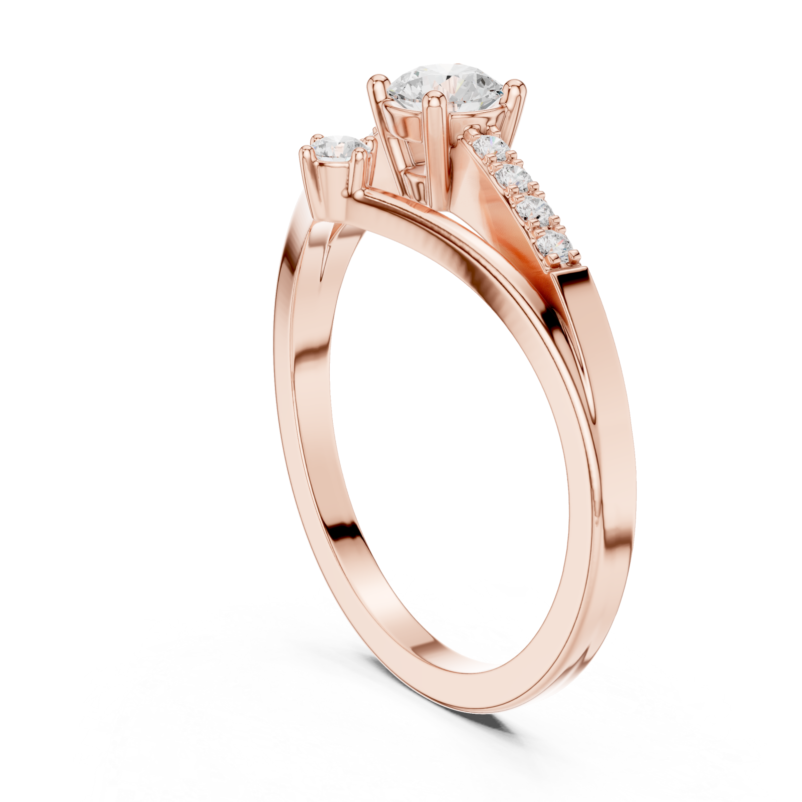  Rose Gold Celeste Harmony Ring Left View