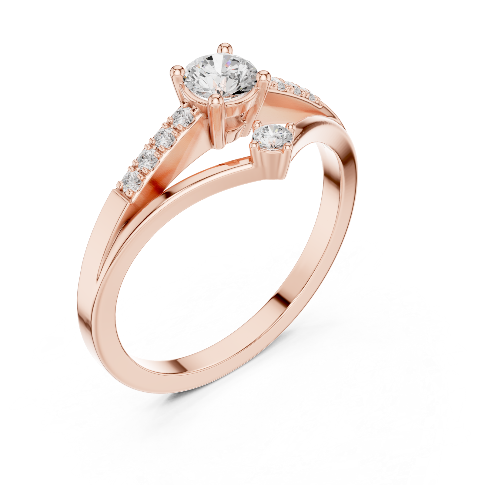 Rose Gold Celeste Harmony Ring Right View