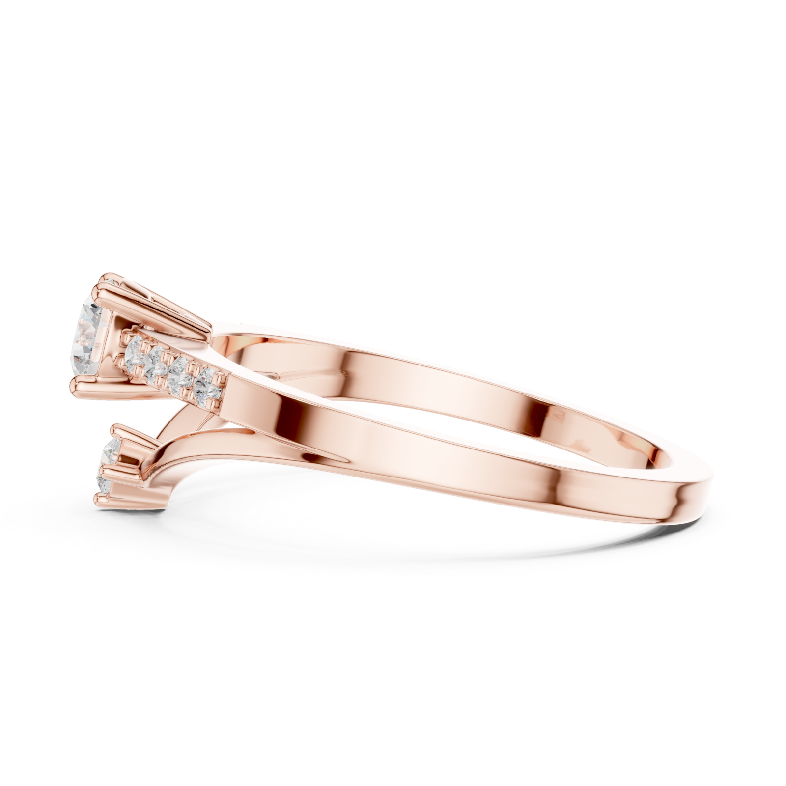  Rose Gold Celeste Harmony Ring Side View
