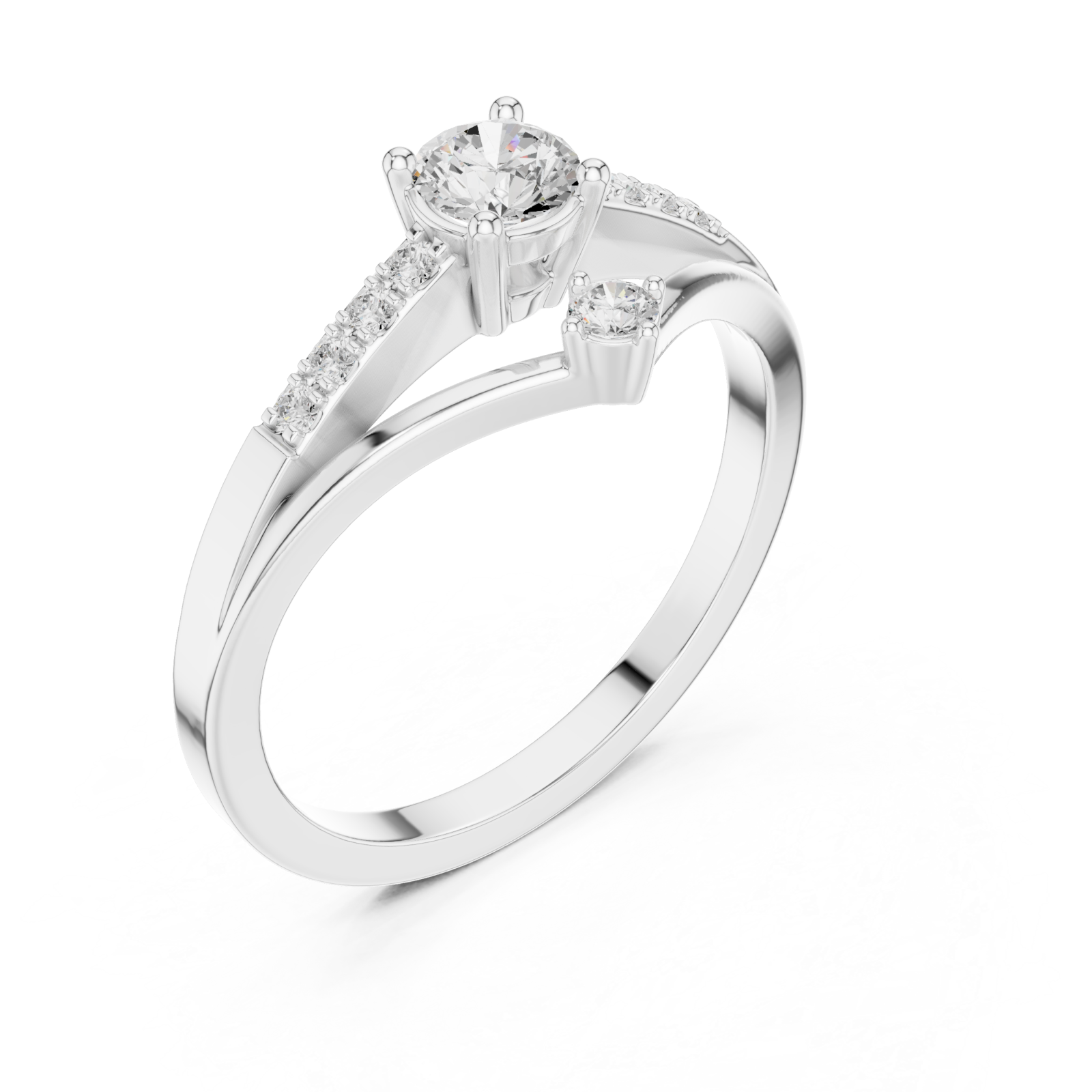  White Gold Celeste Harmony Ring Right View