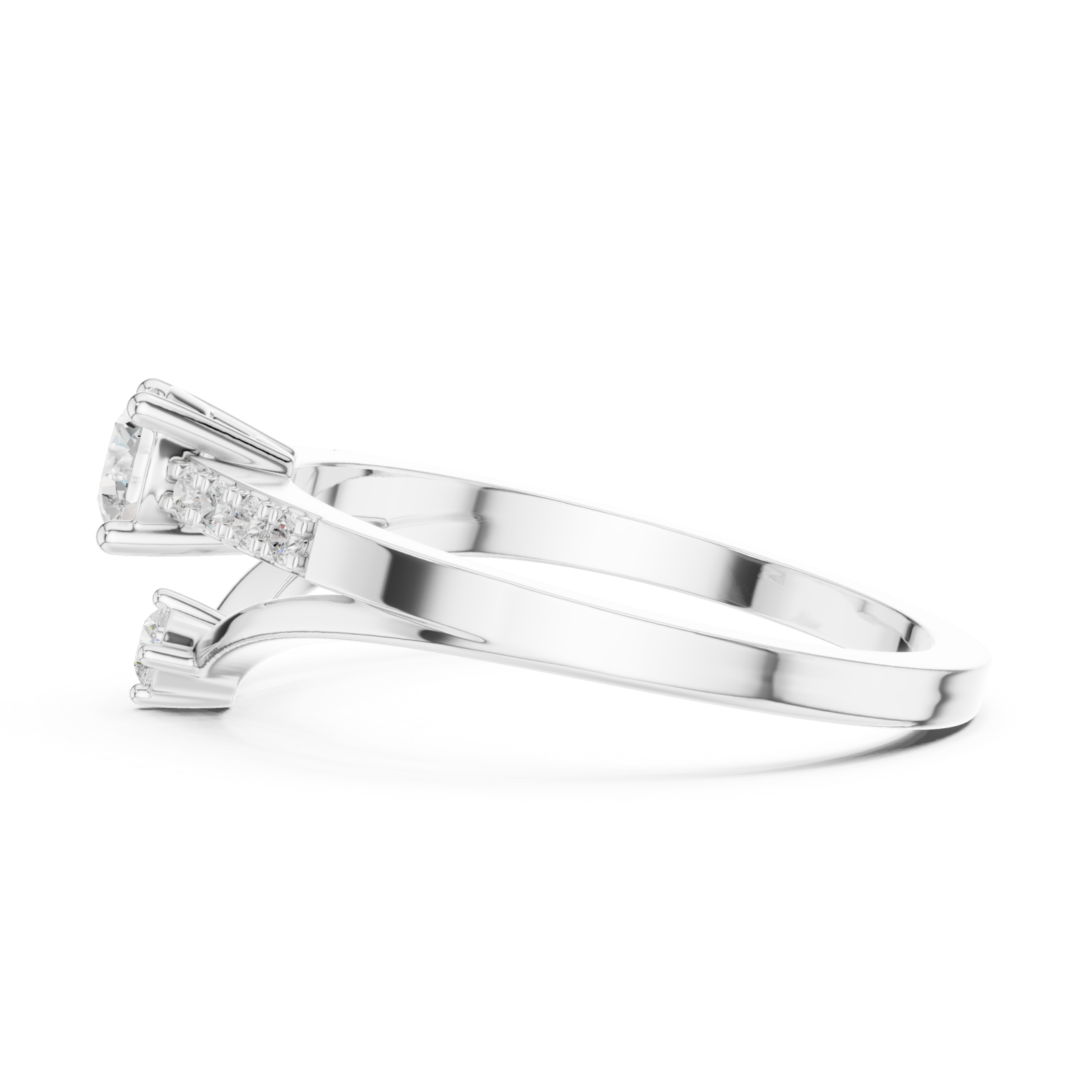  White Gold Celeste Harmony Ring Side View