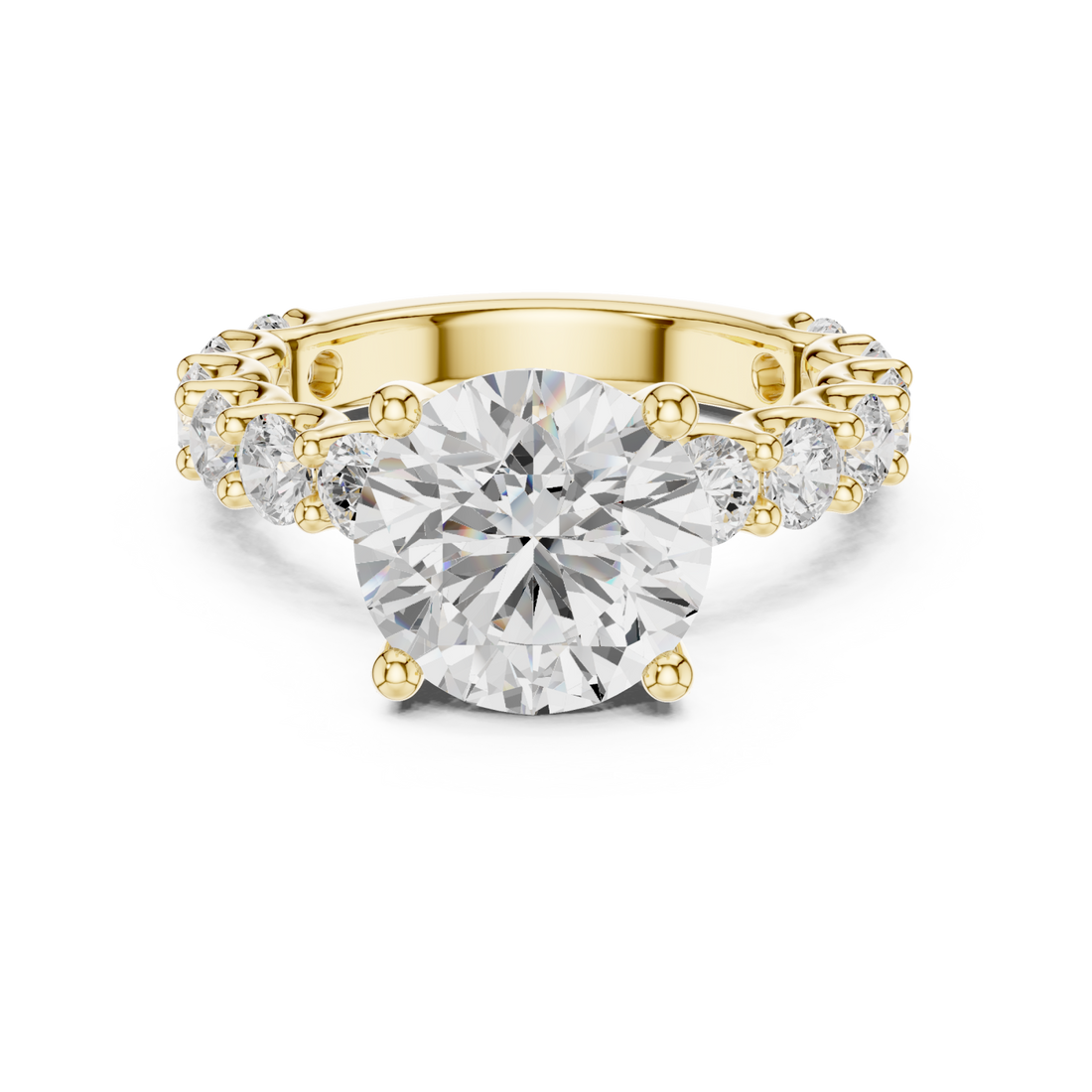 Gold Eternal Petal Embrace Luxe Engagement Ring Right View