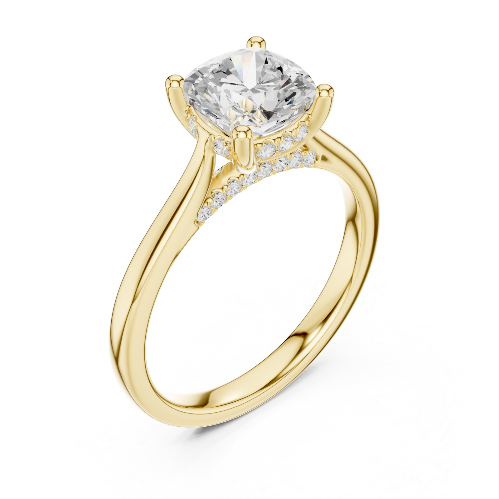 Gold Luminous Grace Classic Ring Right View