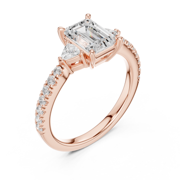  Rose Gold Enchanted Silhouette Regal Ring Right View