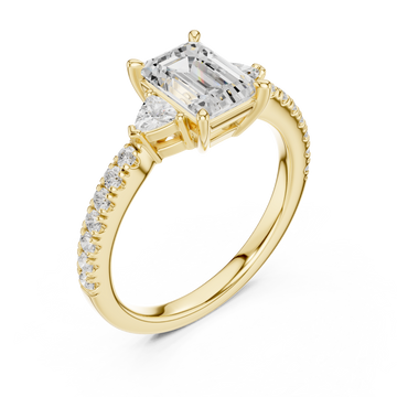 Gold Enchanted Silhouette Regal Ring Right View