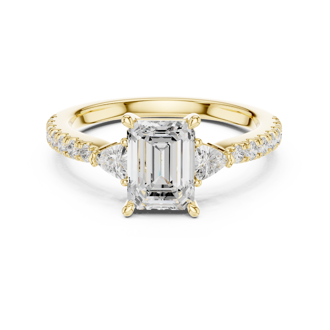 Gold Enchanted Silhouette Regal Ring Right View