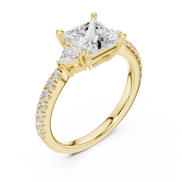 Gold Eternal Promise Solitaire Engagement Ring Right View