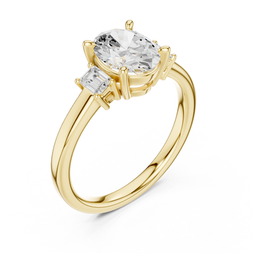 Gold Ethereal Radiance Solitaire Right View