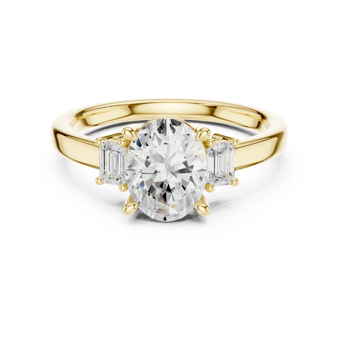 Gold Ethereal Radiance Solitaire Right View