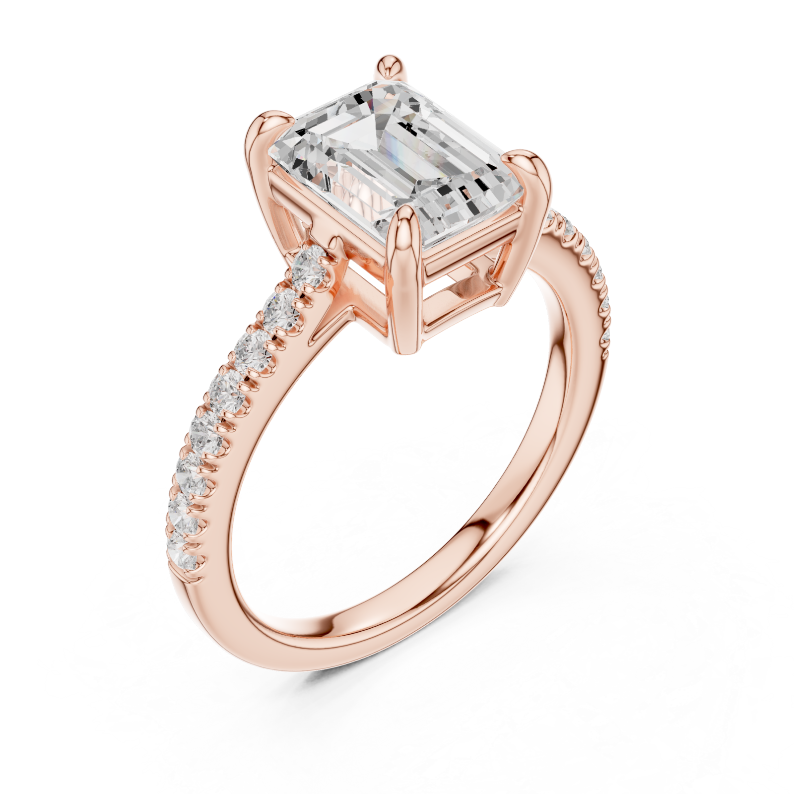  Rose Gold Evelyn Radiance Ring Right View